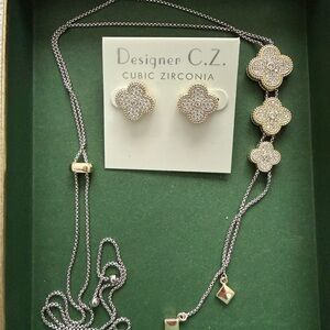 Silver and Gold Jewelry Set